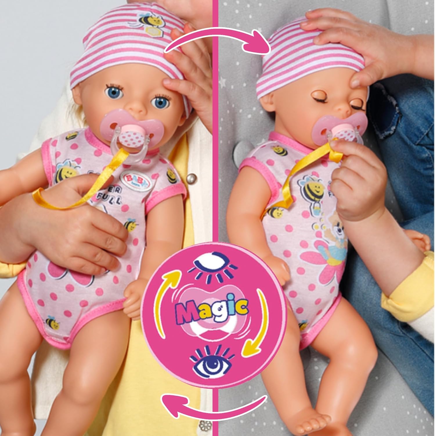 BABY born® Little Baby Girl DE - 36 cm große Babypuppe mit 7 Funktionen Puppe, Spielzeug, Baby, Person