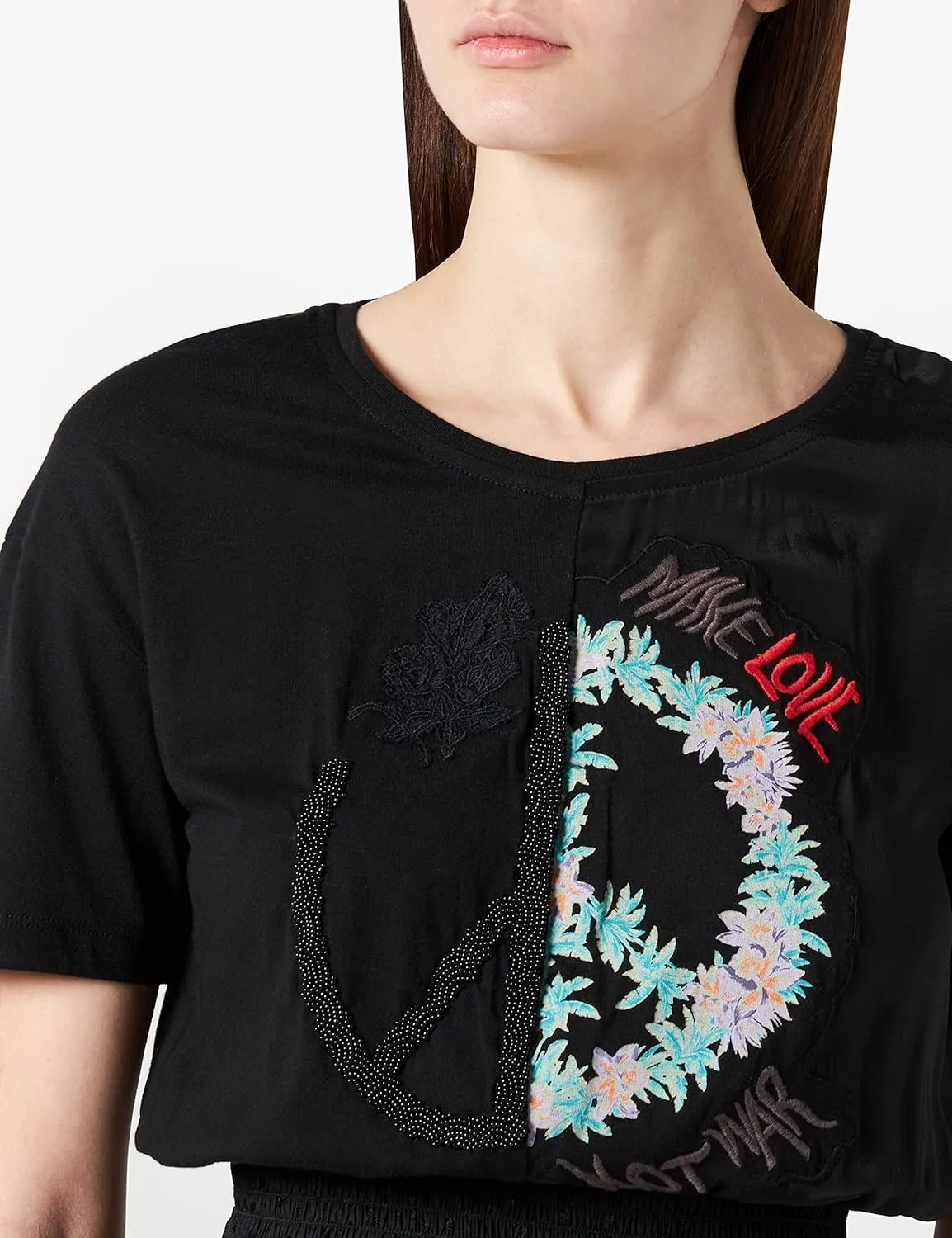 Desigual Damen Kleid „Noosa“ - Schwarz 20SWVW71 GR. 38 Desigual Damen Kleid „Noosa“ - Schwarz 20SWVW71 GR. 38