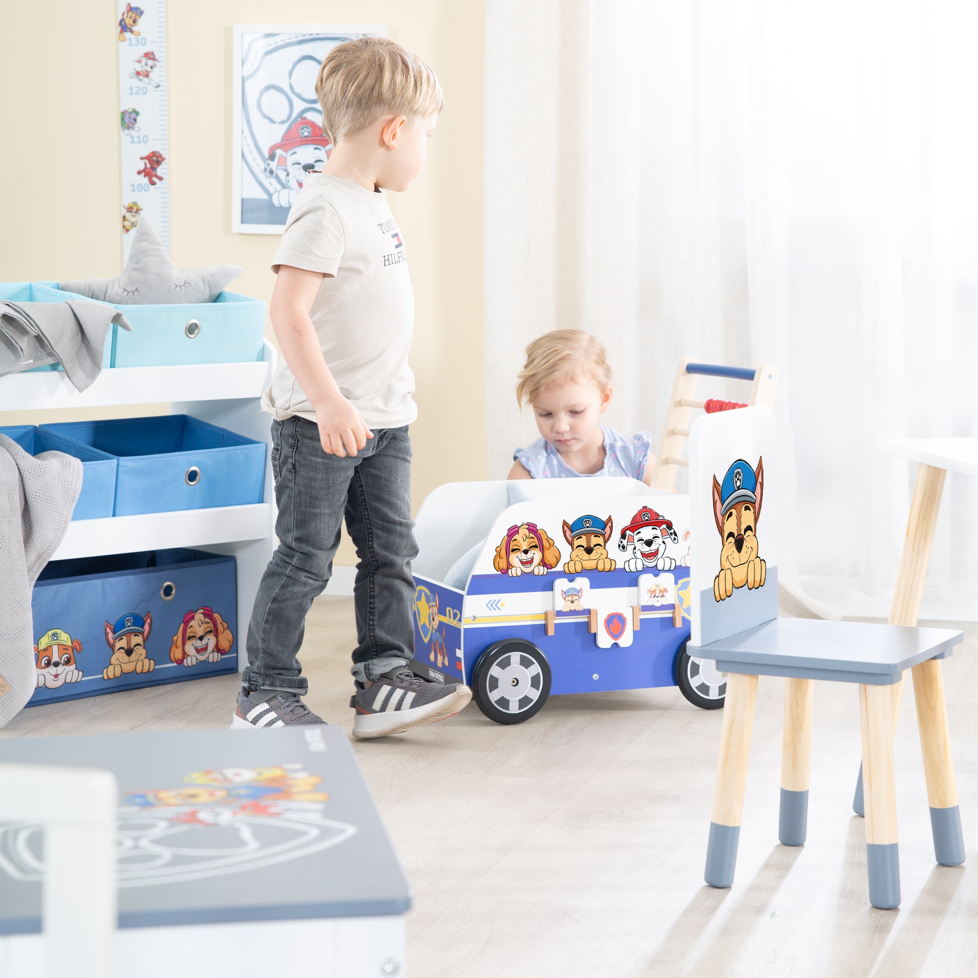 Roba 460157PW1 Bully-Schiebebus Paw Patrol weiß – Puppenmöbel & Häuser - Bild 7 Roba 460157PW1 Bully-Schiebebus Paw Patrol weiß – Puppenmöbel & Häuser - Produktbild 7