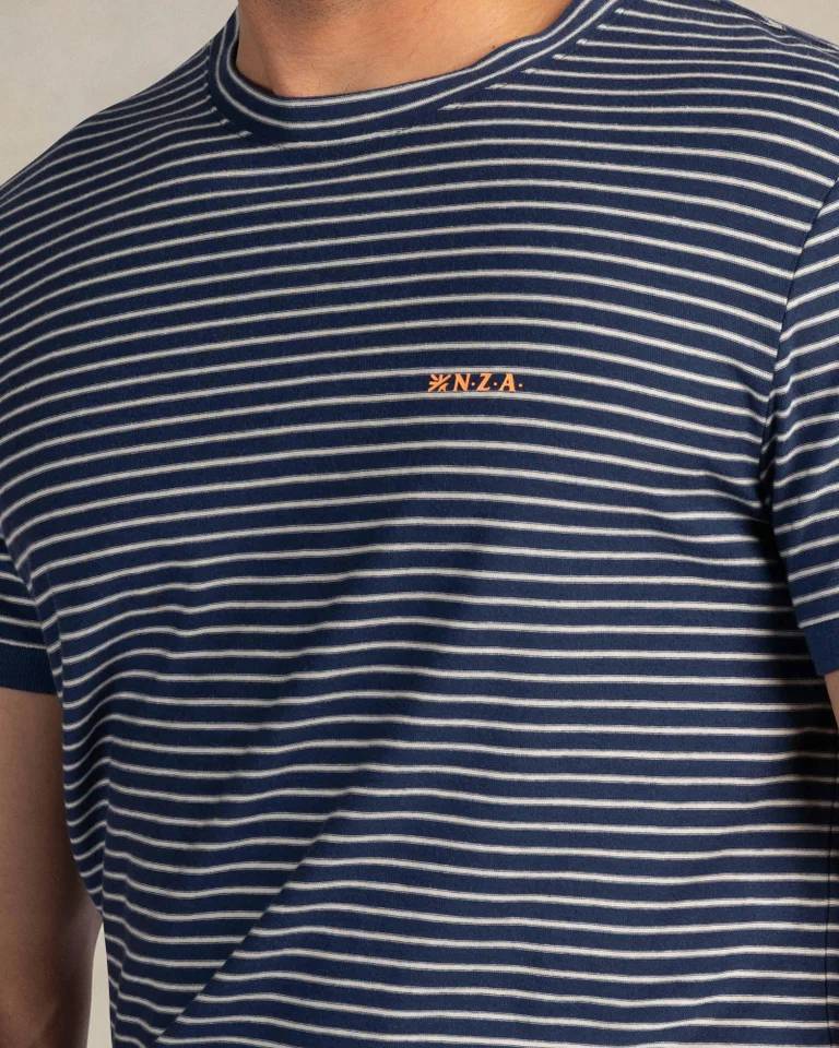 NZA 26CN730NS/XL T-Shirt - Blau Gestreift - XL