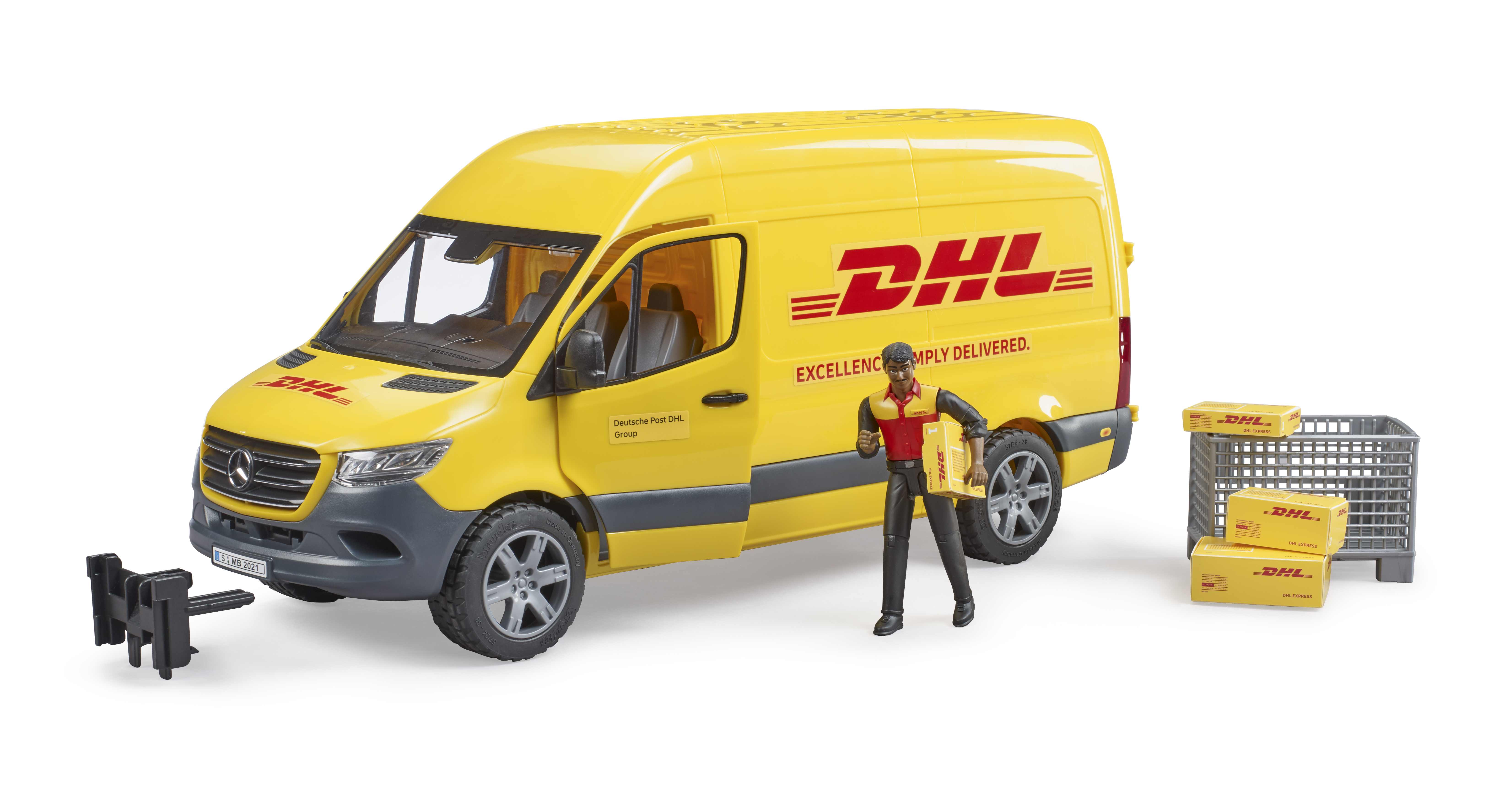 BRUDER 02671 - MB Sprinter DHL mit Fahrer BRUDER 02671 - MB Sprinter DHL mit Fahrer