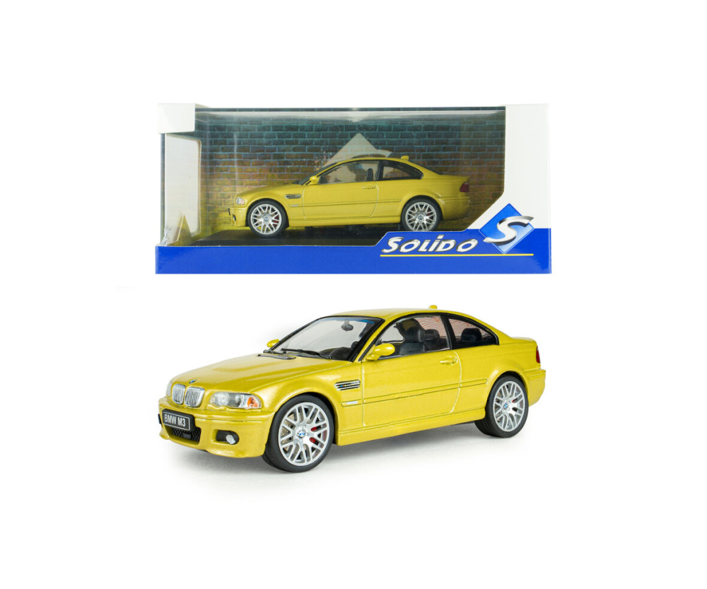 Solido 1:43 BMW E46 M3 cpe. Phoenix gelb