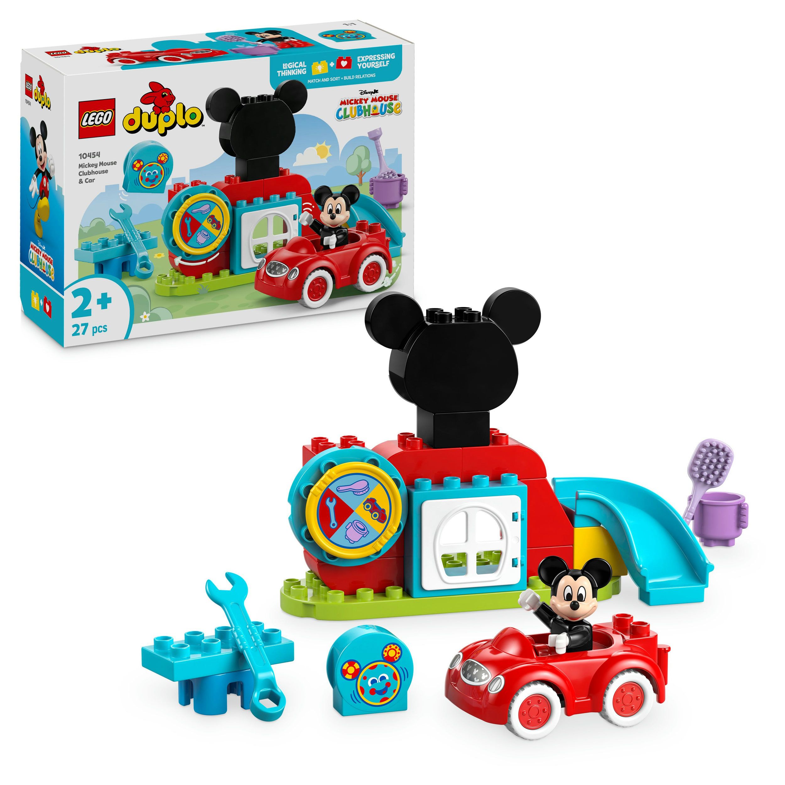 LEGO® DUPLO 10454 Disney Mickys Clubhaus und Auto Spielzeug, Spielzeug, Spielzeug