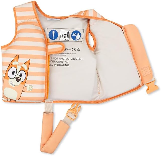 Bluey Swimming Vest 2-3 Jahre Bekleidung, Rettungsweste, Weste
