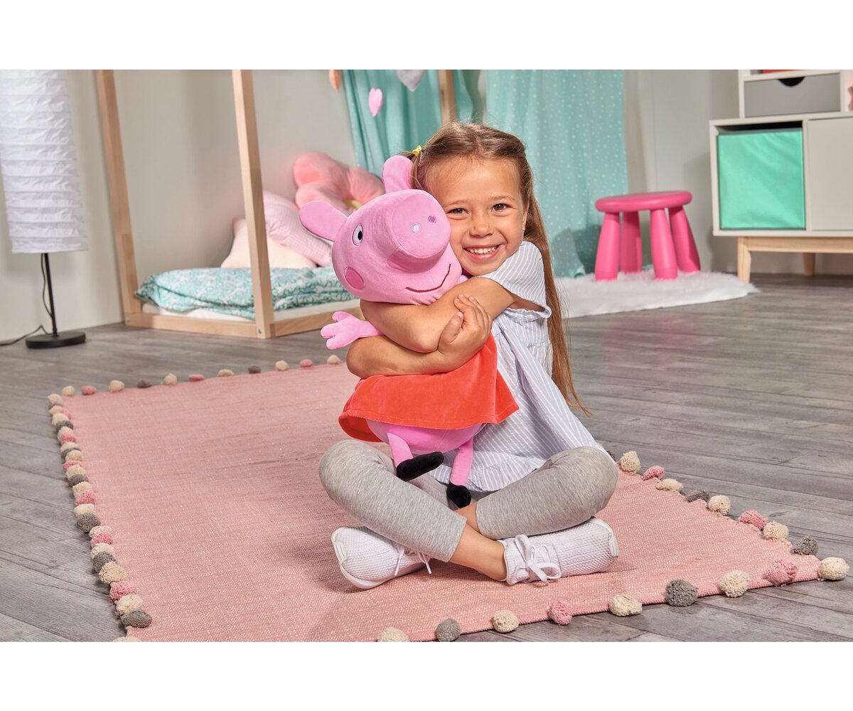 Peppa Pig Plüsch Peppa, 33cm 109261002 Innenarchitektur, Person, Sitzend, Portrait, Kind