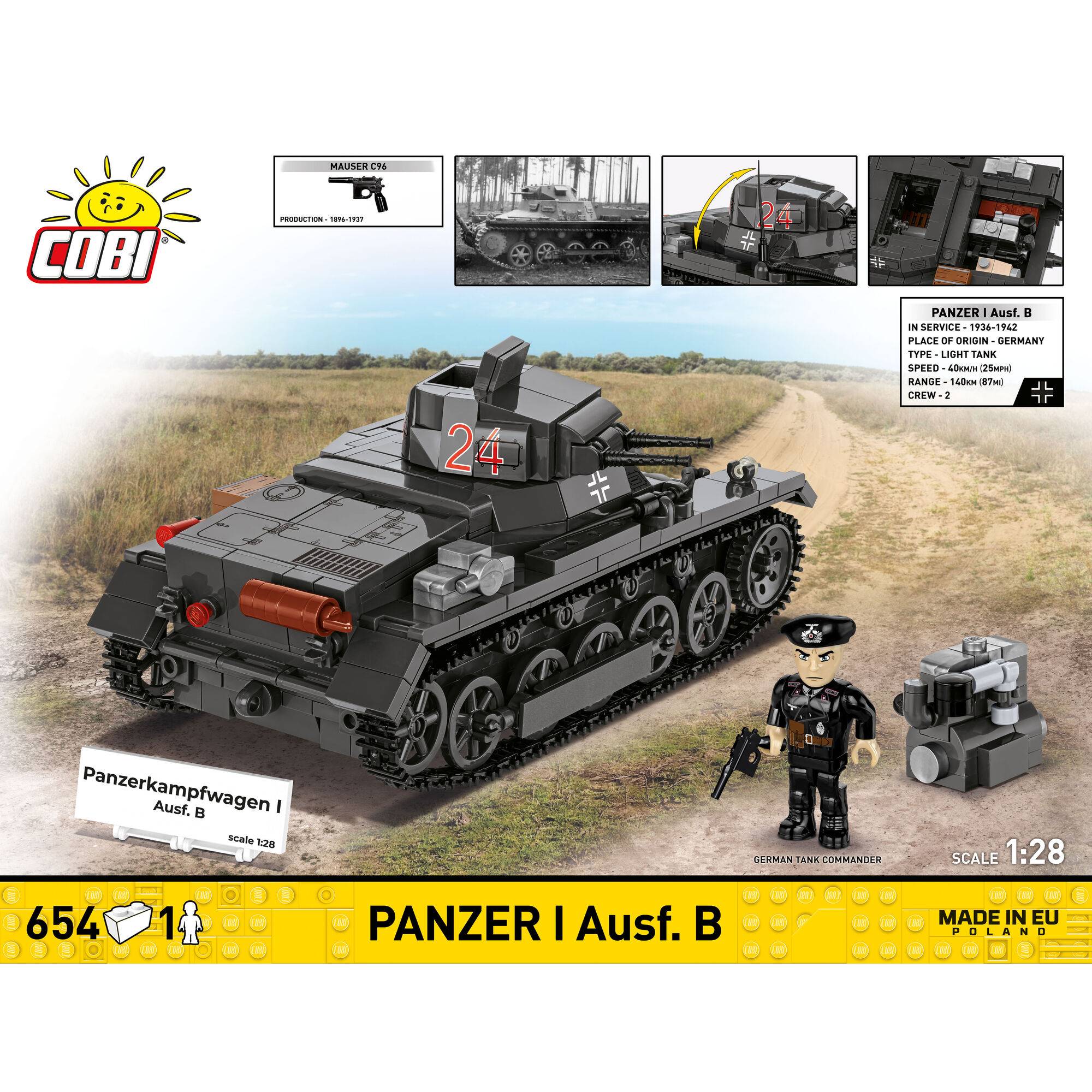 COBI 2660 - PANZER I AUSF.B - Bild 4 COBI 2660 - PANZER I AUSF.B - Bild 4