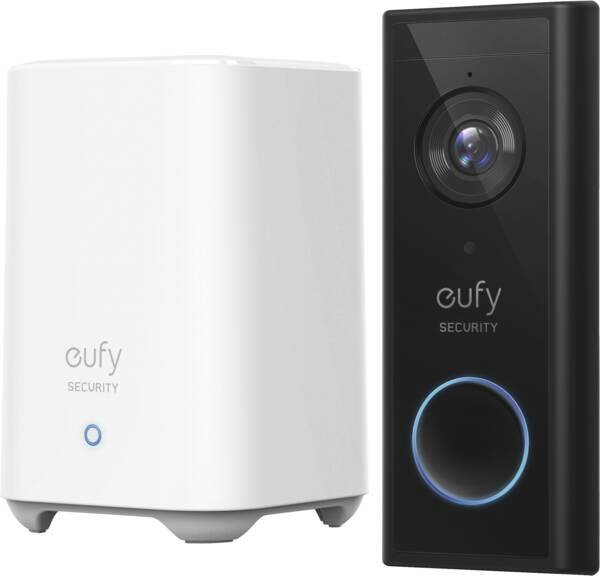 Eufy_Video_Doorbell_2K_(Battery-Powered)_mit_HomebaseSchwarz-Weiss, Elektronik, Sprecher