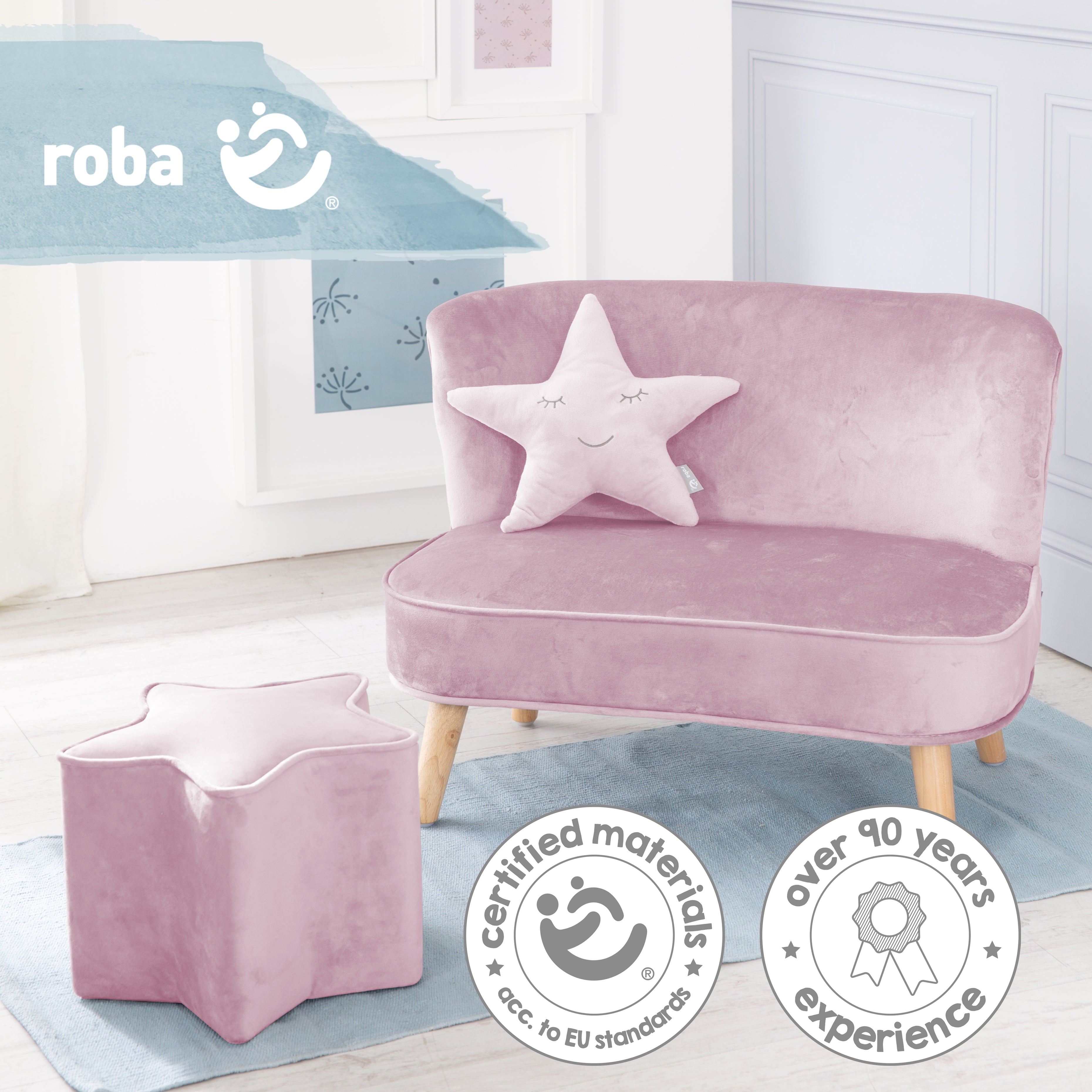 Roba 229S08M3 Lil Sofa Set mittel roba Style rosa – Spielmöbel - Bild 8 Roba 229S08M3 Lil Sofa Set mittel roba Style rosa – Spielmöbel - Produktbild 8