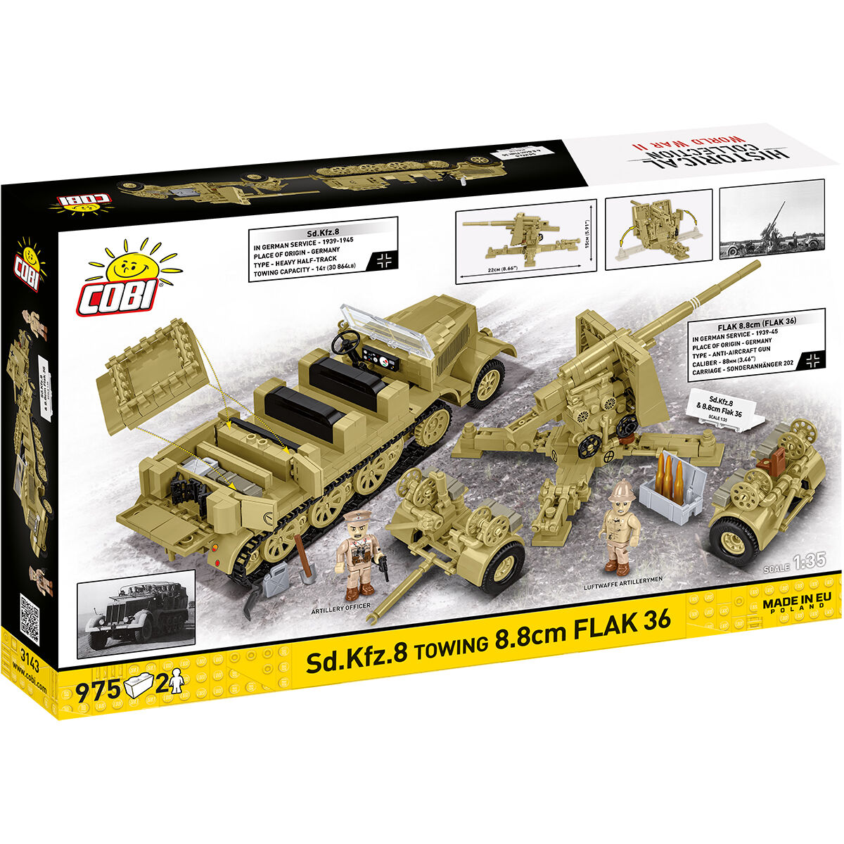 COBI 3143 - SD.KFZ.8 UND 8.8 CM FLAK 36 - Bild 2