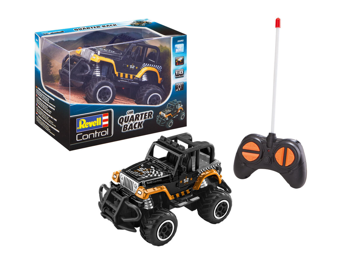 Revell 23492 RC Car Jeep Wrangler \Quarter Back\" Revell Control Ferngesteuertes Auto""" Revell, 23492, RC, Car, Jeep, Wrangler, \Quarter, Back\", Revell, Control, Ferngesteuertes, Auto, Buggy, Transport, Fahrzeug, Maschine, Rad"""