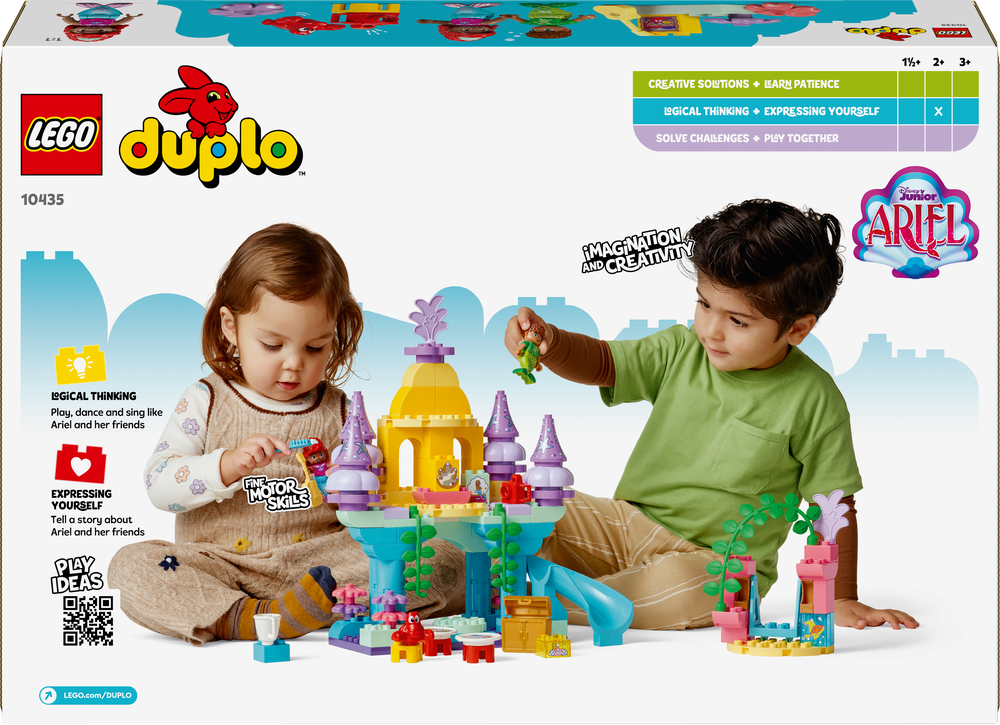 LEGO 10435 DUPLO Disney Arielles magischer Unterwasserpalast Junge, Kind, Männlich, Person