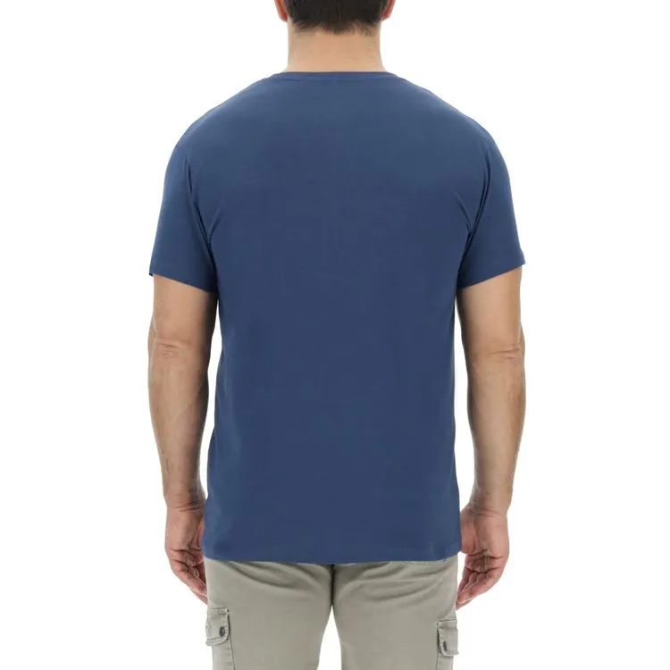 JEEP Herren T-Shirt O103354BL - Dunkelblau mit großem Logo-Print JEEP Herren T-Shirt O103354BL - Dunkelblau mit großem Logo-Print