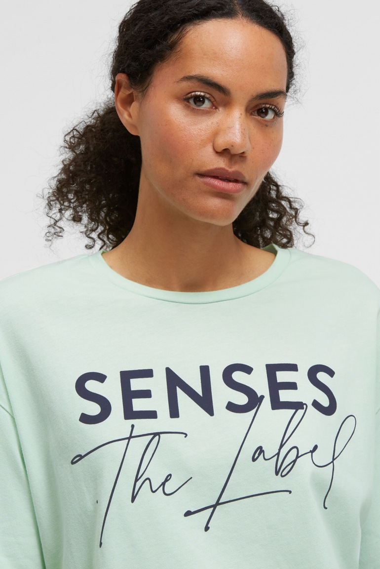 SENSES T-Shirt TOM:BE mit Tunnelzugsaum pastel lime SENSES T-Shirt TOM:BE mit Tunnelzugsaum pastel lime