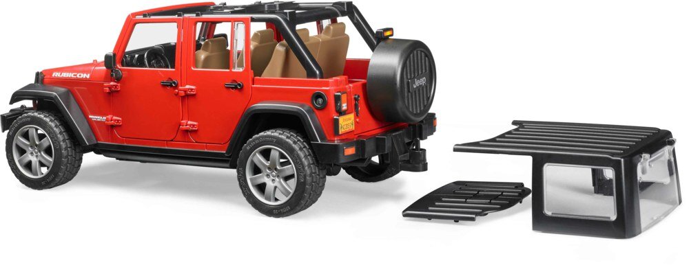 Bruder 02525 Jeep Wrangler Unlimited Rubicon Unlimited Maschine, Rad, Auto, Jeep, Fahrzeug