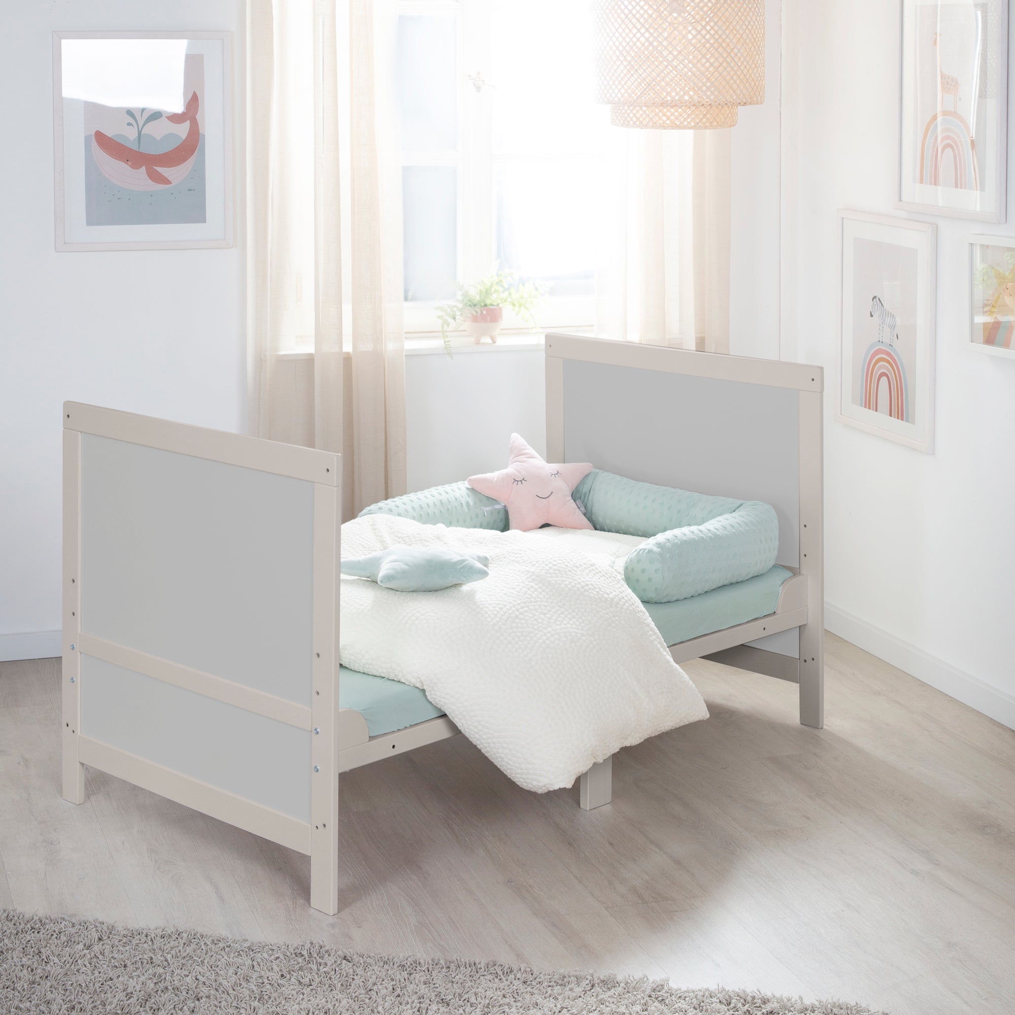 Roba 0194NGM Kombi-Kinderbett 70x140 cm + Matratze natur-grau – Komplettbettsets & Einzelbetten - Bild 12 Roba 0194NGM Kombi-Kinderbett 70x140 cm + Matratze natur-grau – Komplettbettsets & Einzelbetten - Produktbild 12
