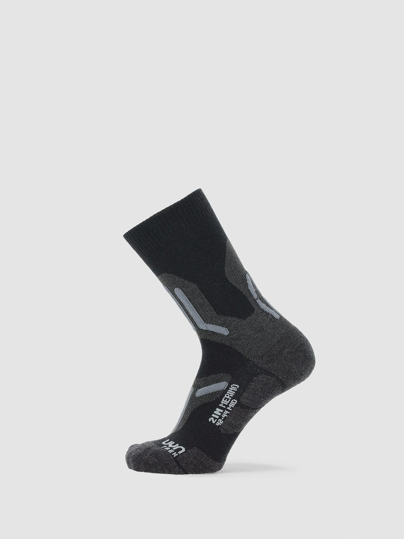 UYN Herren Trekkingsocken 2IN Merino Mid S100237B052 - Schwarz/Grau UYN Herren Trekkingsocken 2IN Merino Mid S100237B052 - Schwarz/Grau