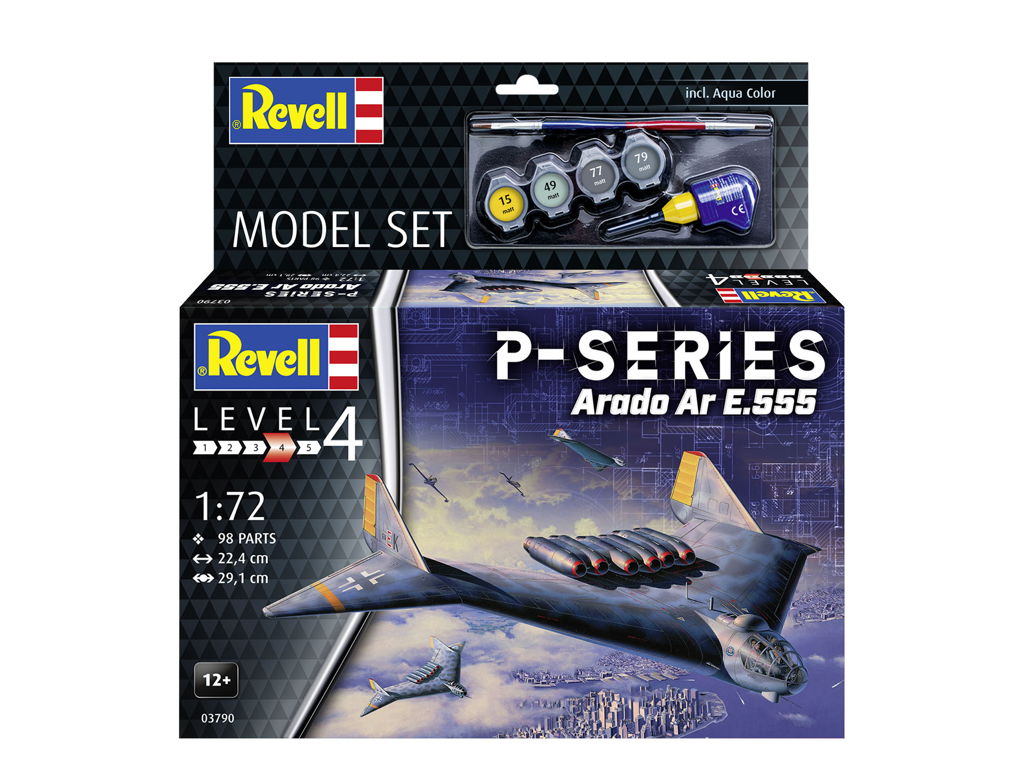 Revell 63790 Model Set Arado Ar E.555 - P-Series Flugzeug, Transport, Fahrzeug