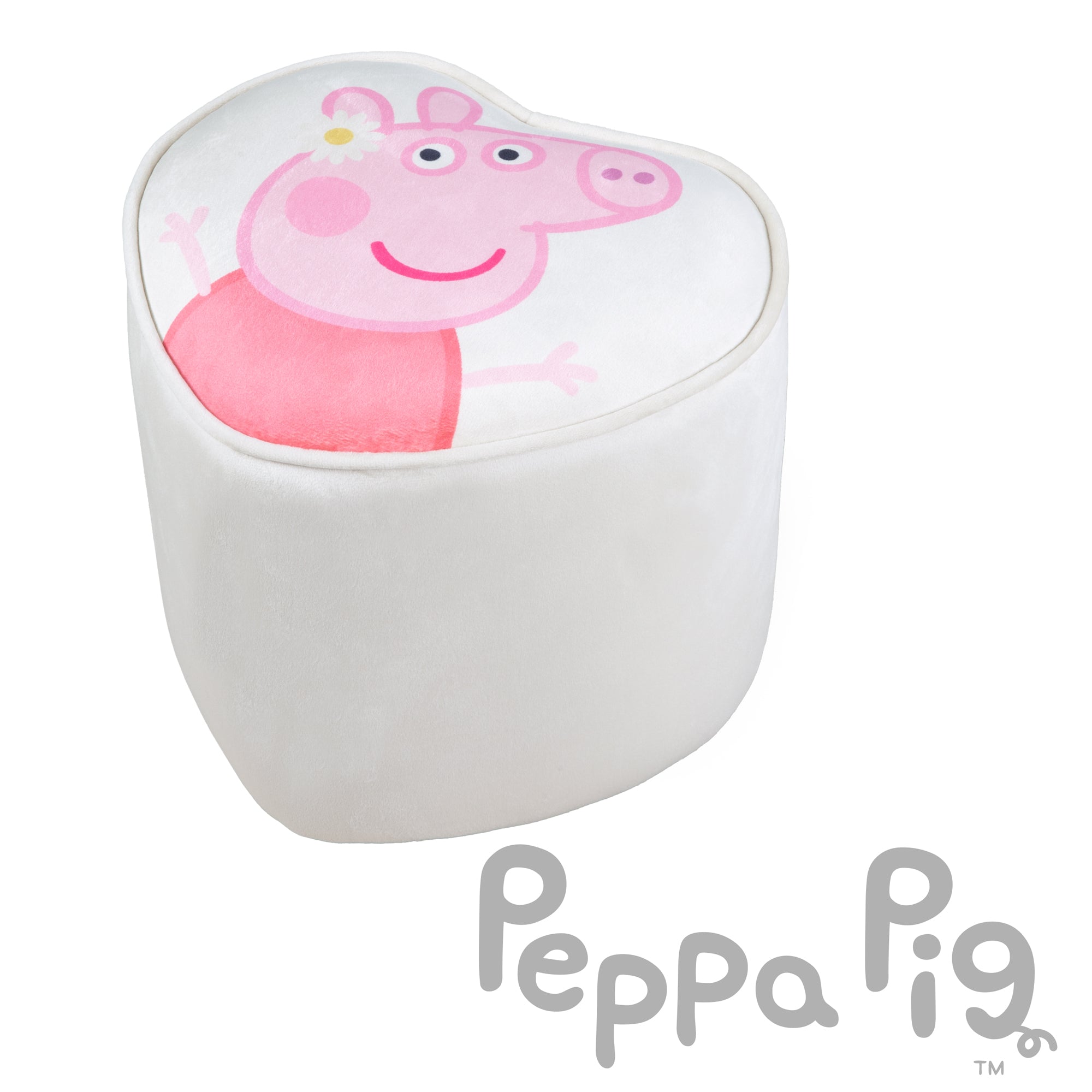 Roba 450135PP1 Kinderhocker in Herzform Peppa Pig beige – Spielmöbel - Produktbild 8