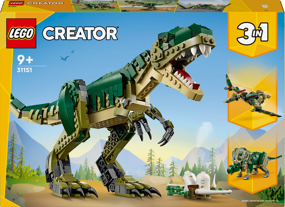 LEGO® Creator T.Rex 3-in-1-Kinderspielzeug 31151 Tier, Dinosaurier, Reptil, T-Rex