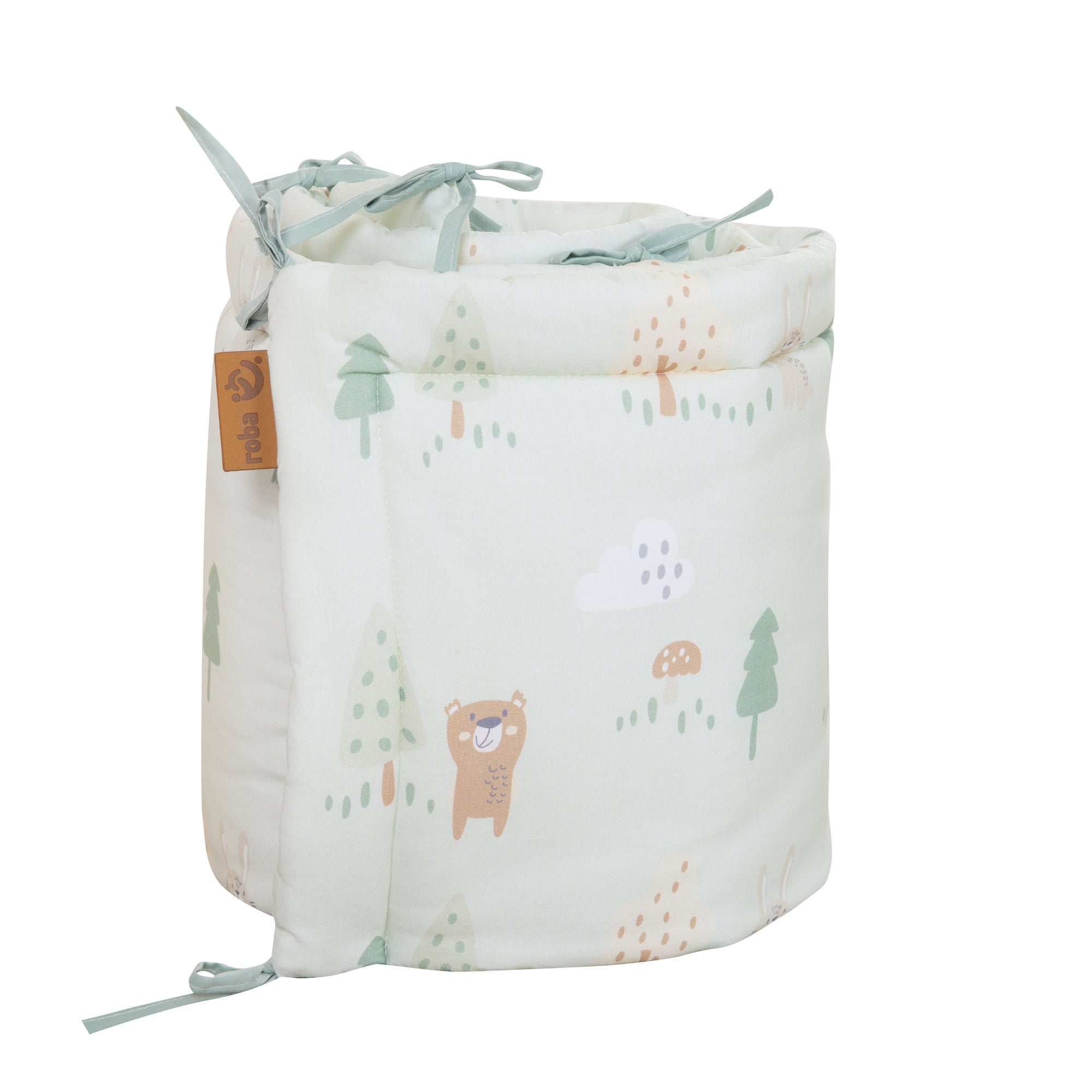 Roba 1492S283 Kinderbettgarnitur 4-tlg Woodland weiß – Bettwäschen - Bild 4 Roba 1492S283 Kinderbettgarnitur 4-tlg Woodland weiß – Bettwäschen - Produktbild 4
