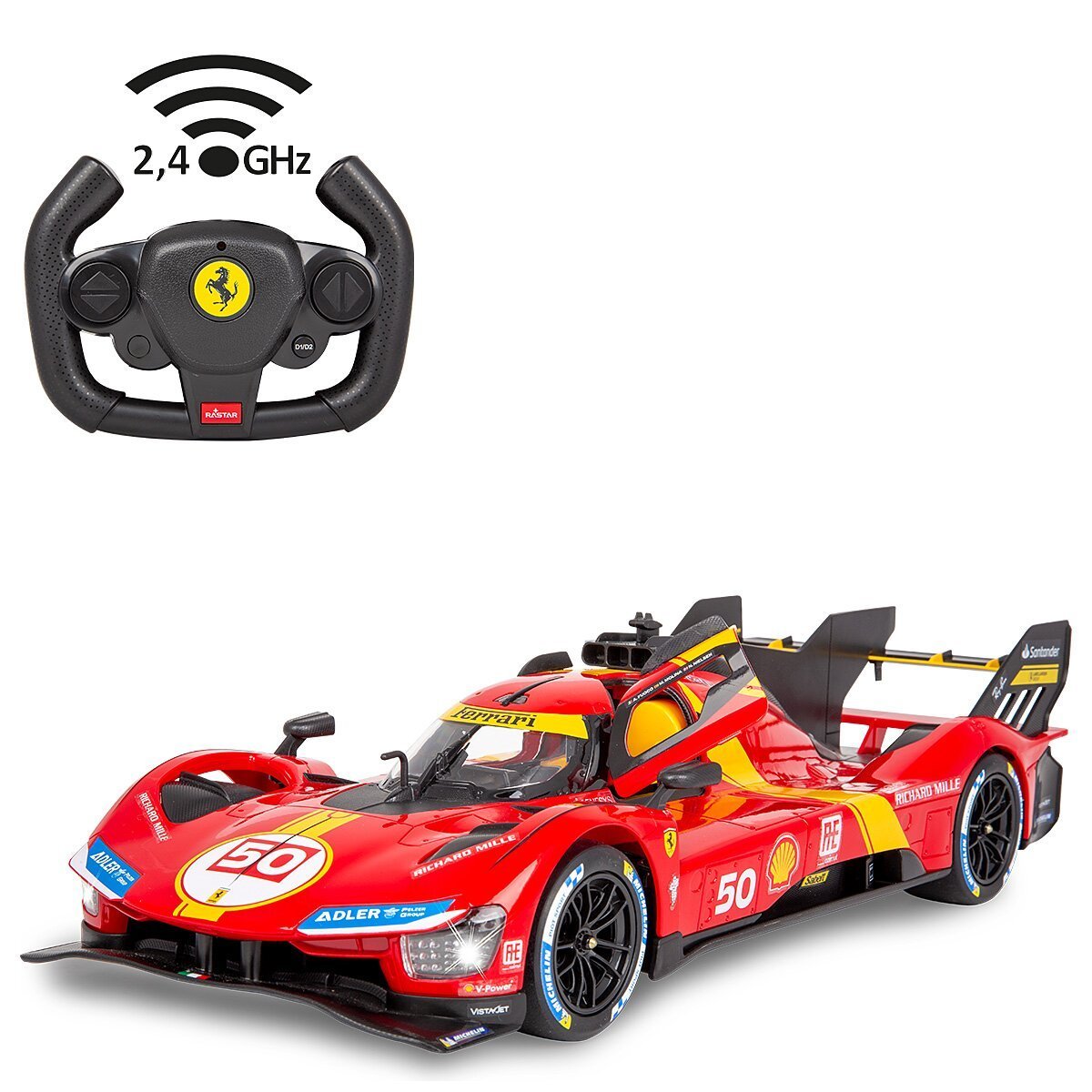 JAMARA Ferrari 499P 1:14 rot 2,4GHz Tür manuell ab 6 Jahren