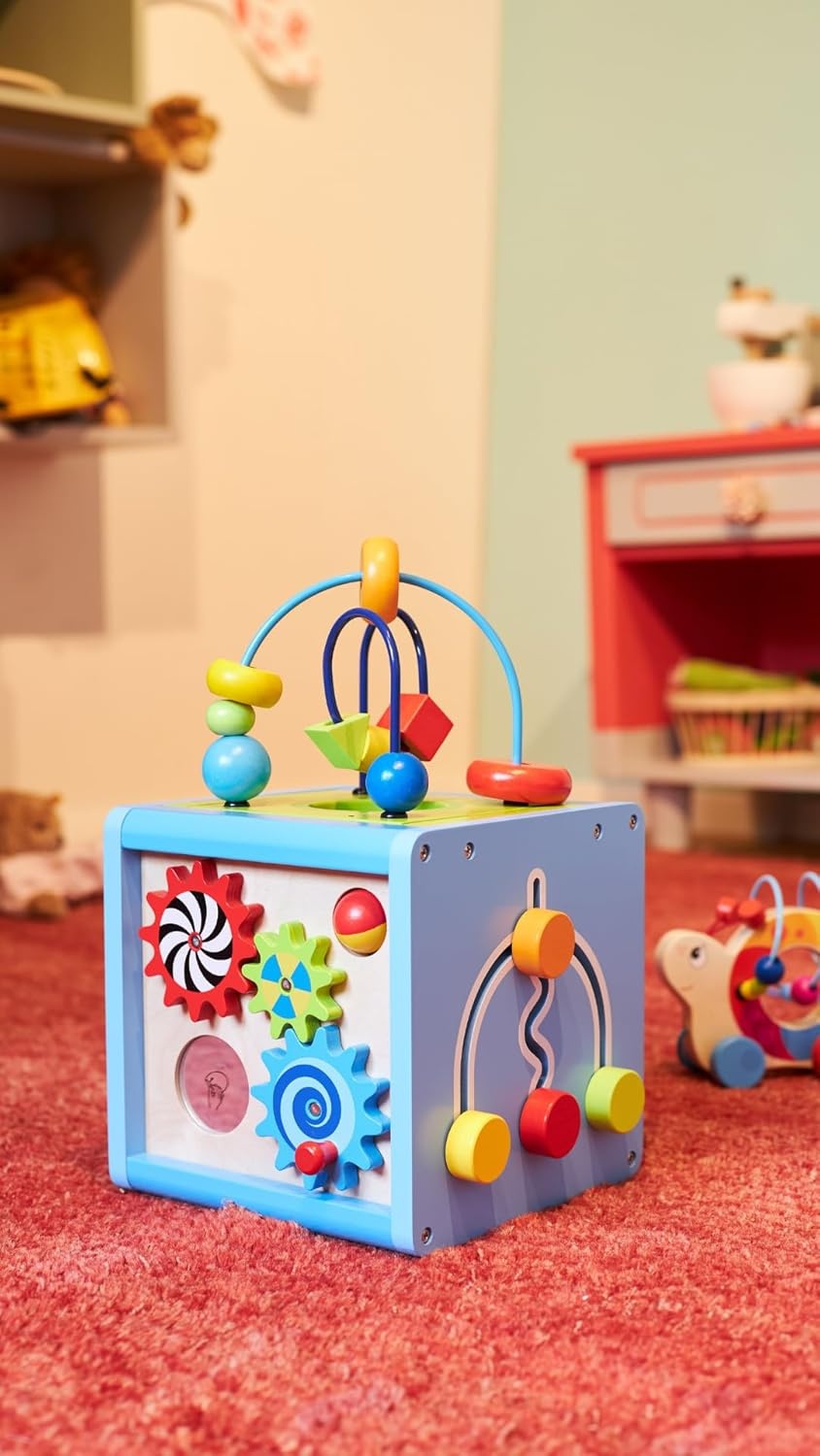 GOKI 58735 Activity- und Motorikwürfel - Spielspaß für alle Sinne Kunst, Kunsthandwerk