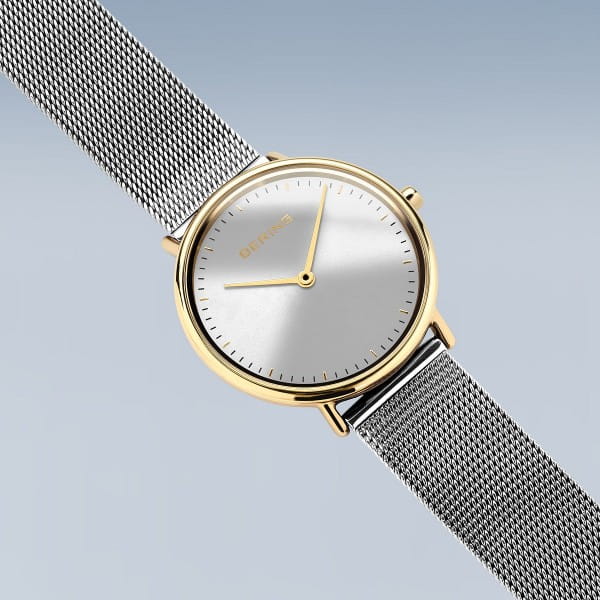 Bering 15729-010 Damenuhr, Milanaise, Silber/Gold Bering 15729-010 Damenuhr, Milanaise, Silber/Gold