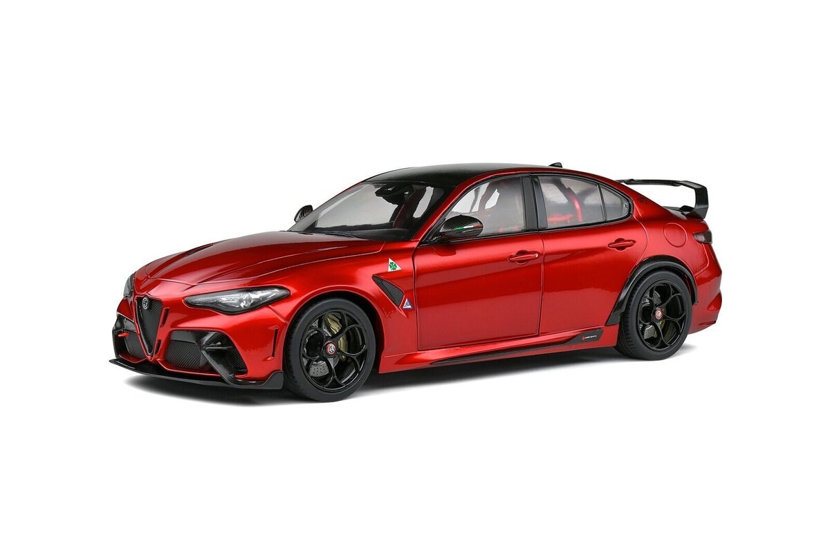 Solido_Alfa_Romeo_Giulia_Rot_01:18_421181760, Auto, Limousine, Rad, Sprach, Leichtmetallfelge
