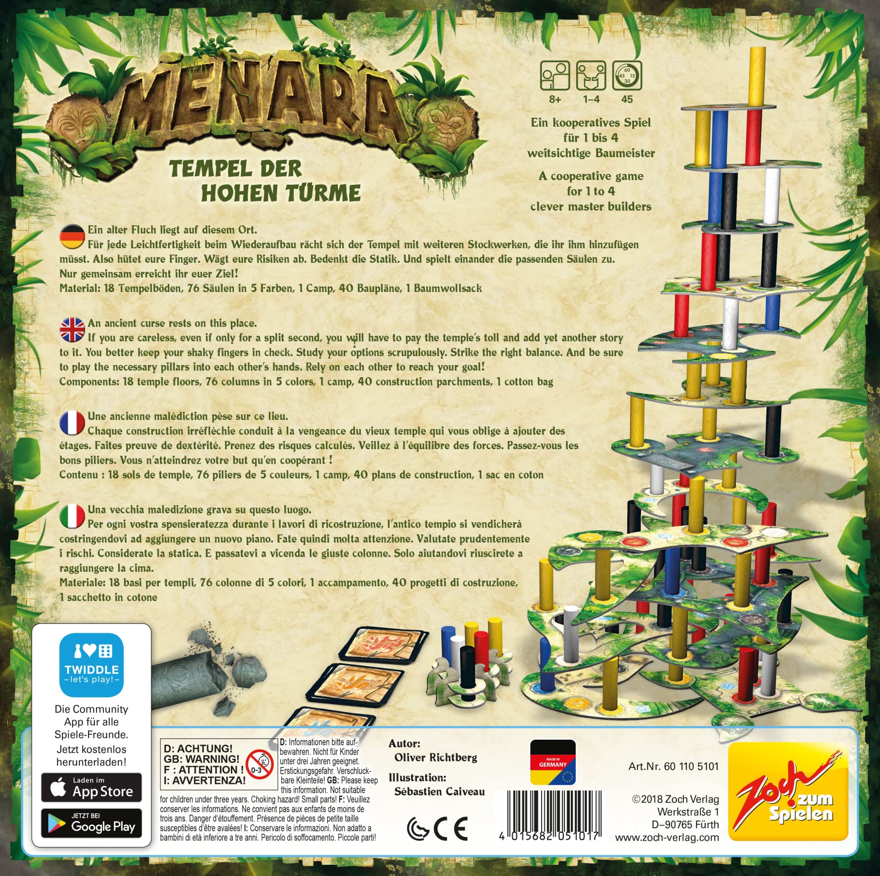 Zoch Menara Kooperationsspiel 601105101 Werbung, Plakat