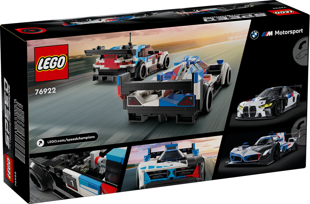 LEGO® Speed Champions BMW M4 GT3 & BMW M Hybrid V8 76922 Auto, Fahrzeug, Formel Eins, Rad, Sportwagen