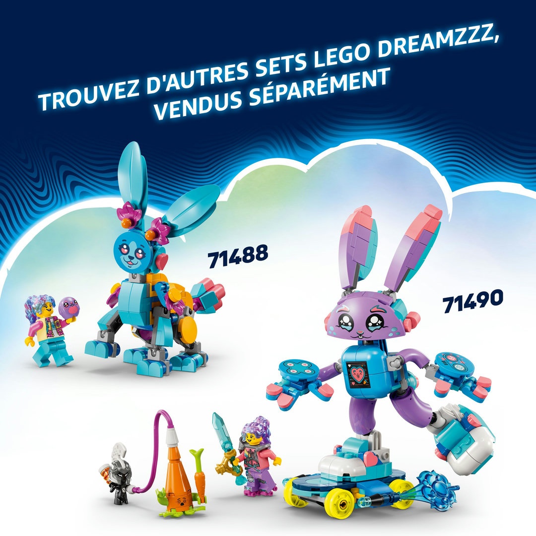 LEGO® DREAMZzz™ 71490 Izzie und Bunchurro der Gaming-Hase Roboter, Spielzeug, Person