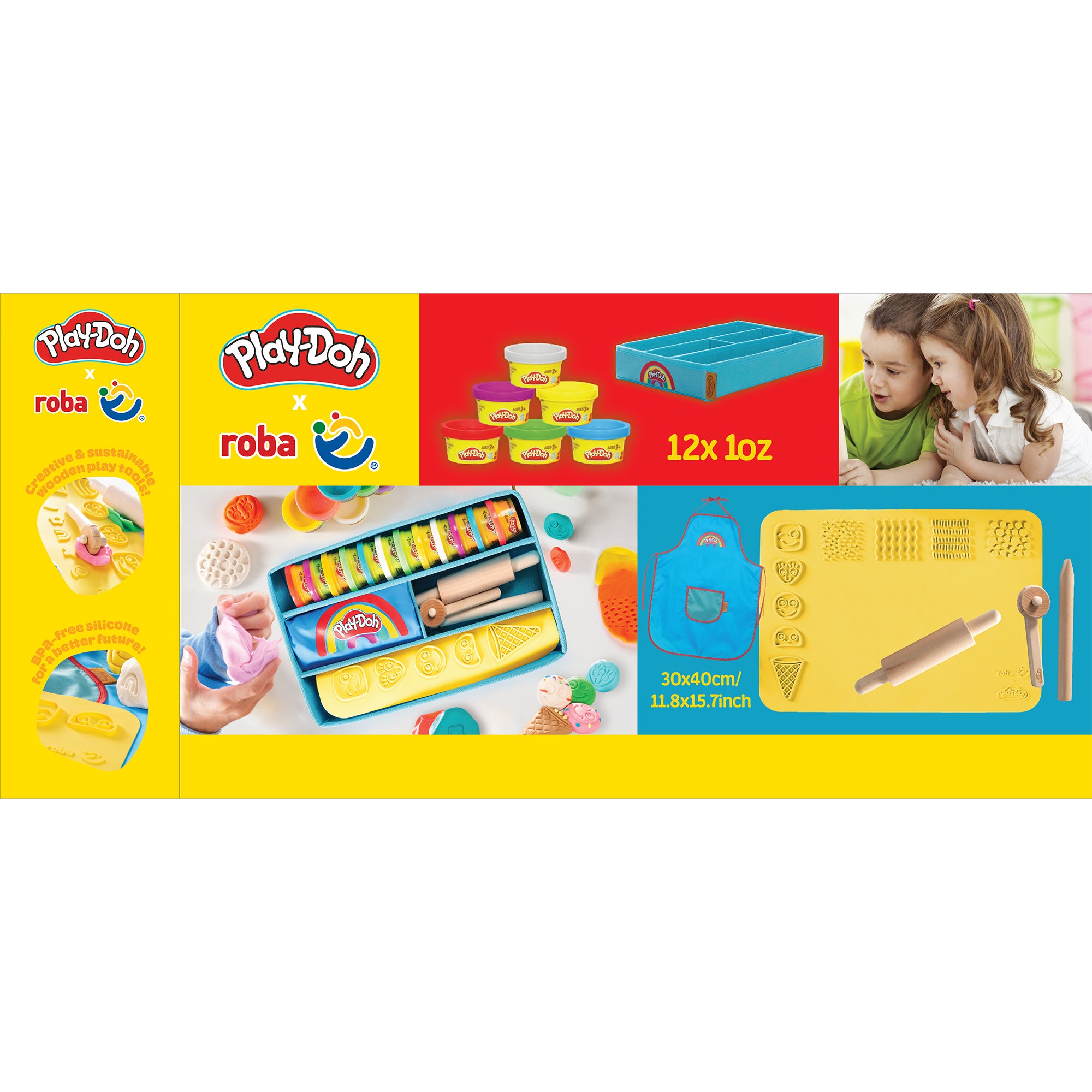 Roba 98157PD12 Spielset roba x Play-Doh bunt – Motorik & Lernen - Bild 9 Roba 98157PD12 Spielset roba x Play-Doh bunt – Motorik & Lernen - Produktbild 9