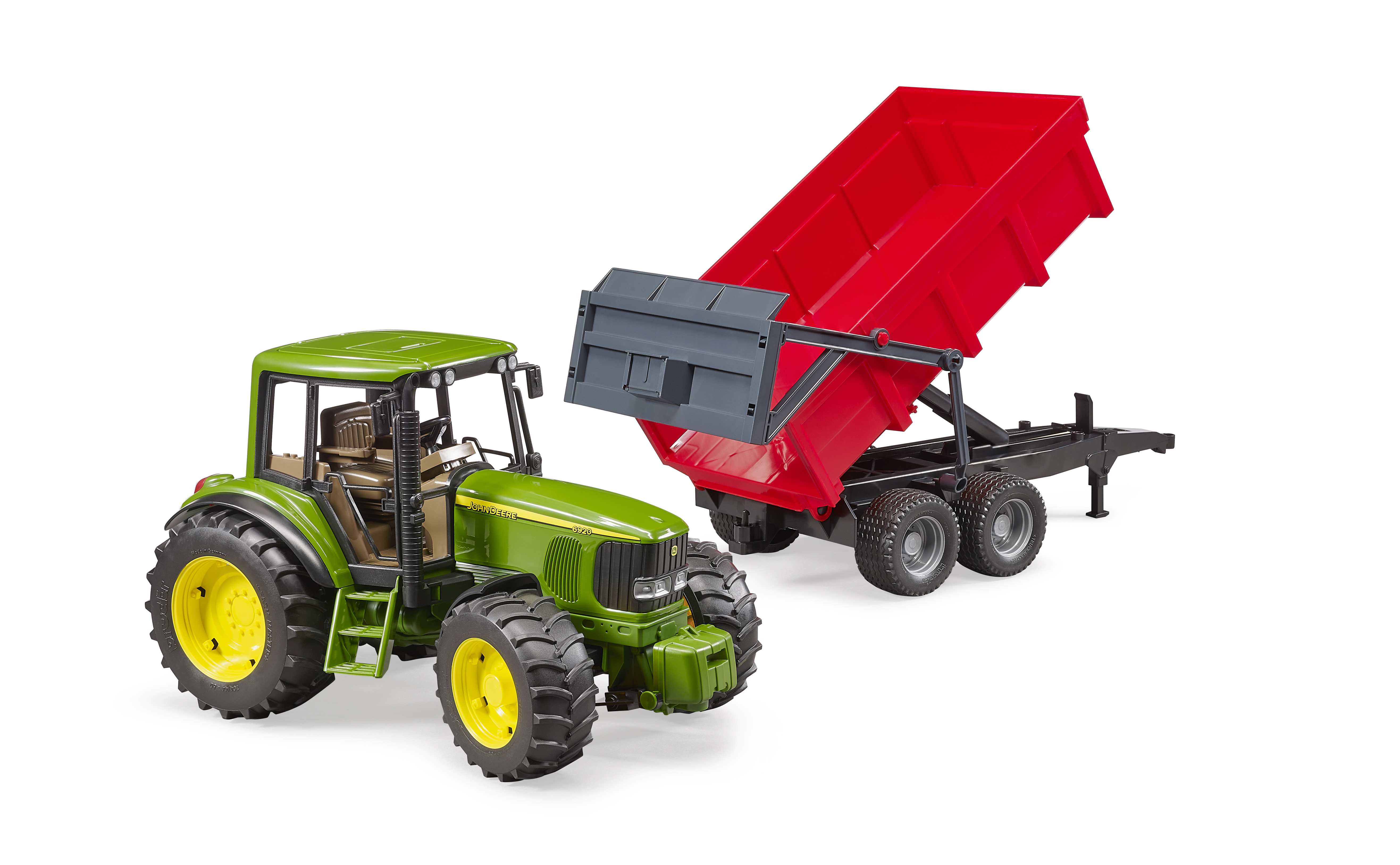 BRUDER 02057 - John Deere 6920 mit Wannenkippanhänger BRUDER 02057 - John Deere 6920 mit Wannenkippanhänger