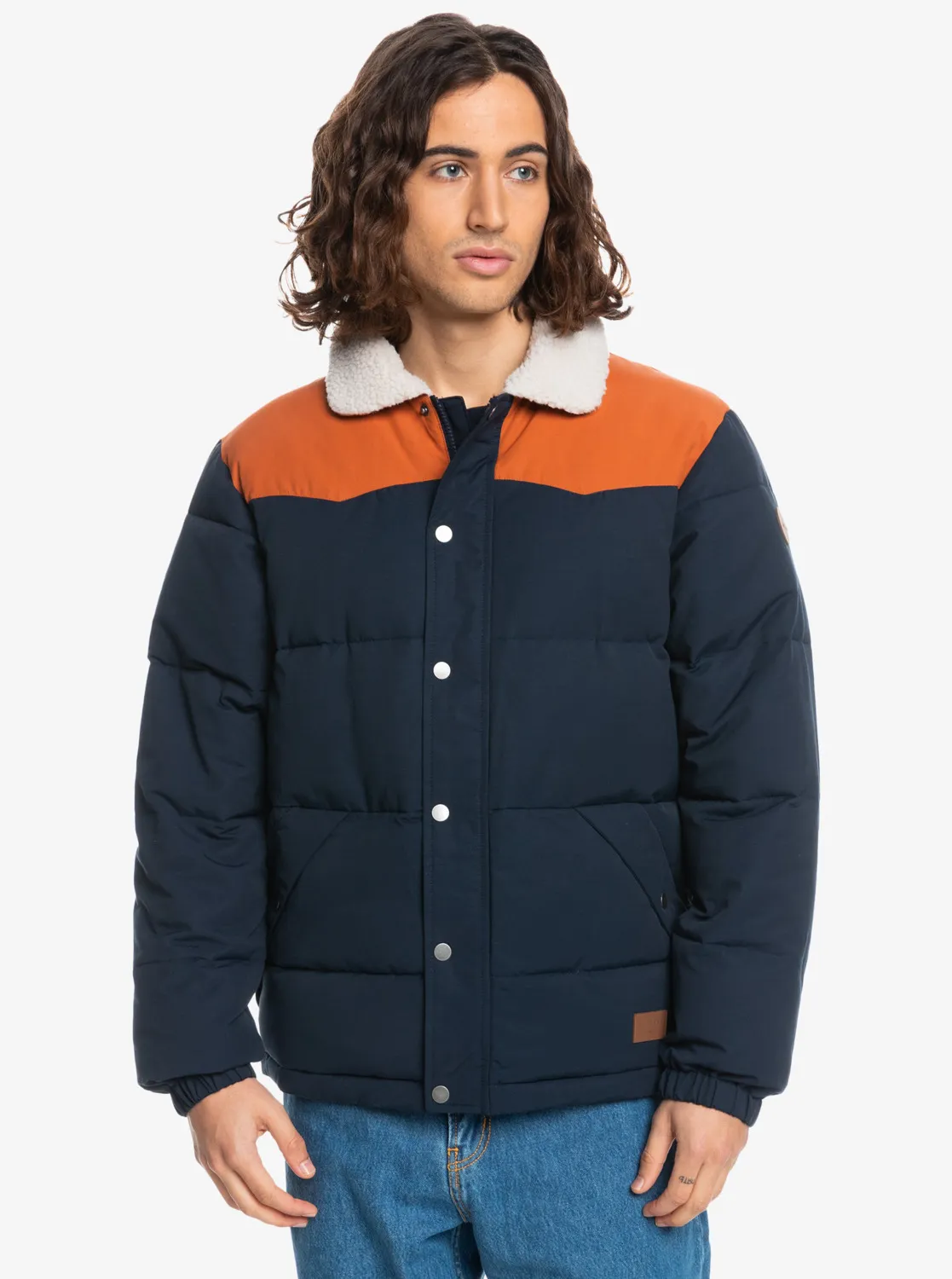 Quiksilver, The, Steppjacke, mit, Colour, Blocking, für, Männer, Dunkelblau