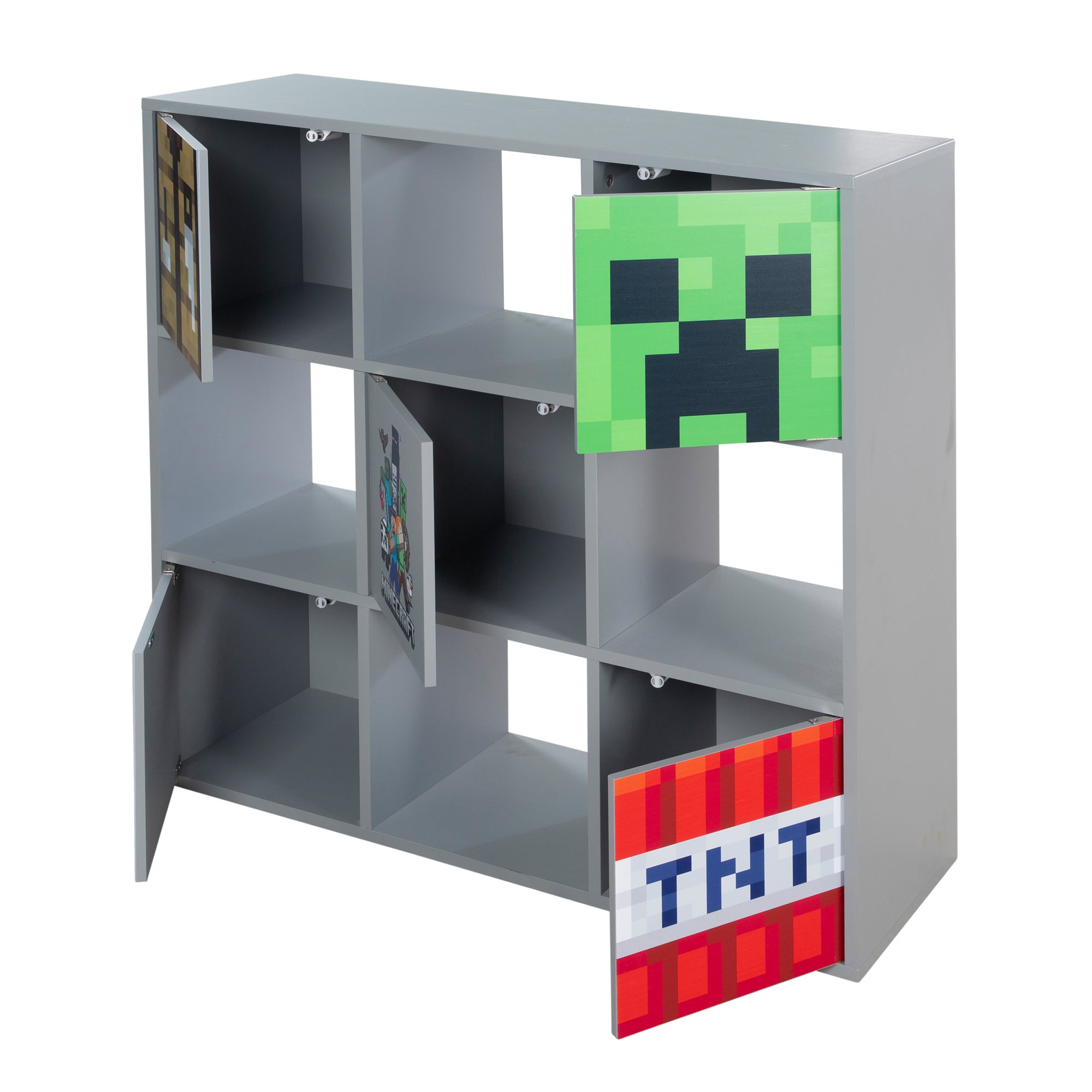 Roba 125160MC REGAL 4 FÄCHER & 5 TÜREN, PUSH-OPEN – Spielregal - Produktbild 3