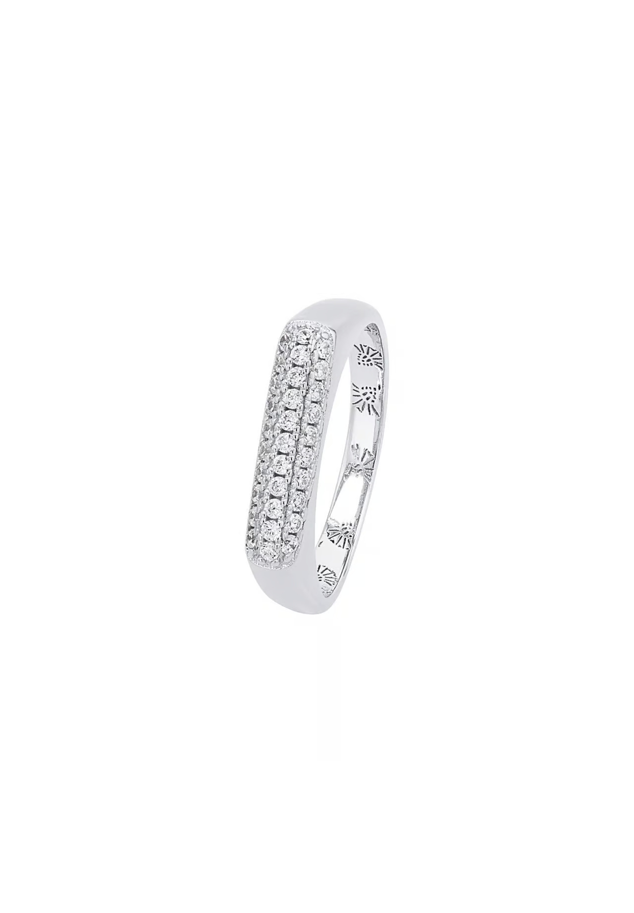 JOOP!, Ring, aus, rhodiniertem, 925, Sterling, Silber, mit, Zirkonia, Gr., 56, Damen