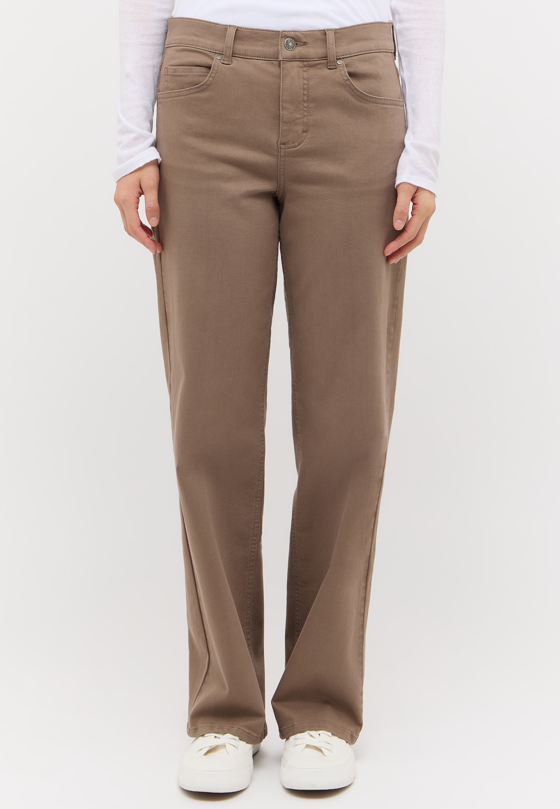 ANGELS 346290030T Damen Jeans Lara Wide Leg - Braun - 1