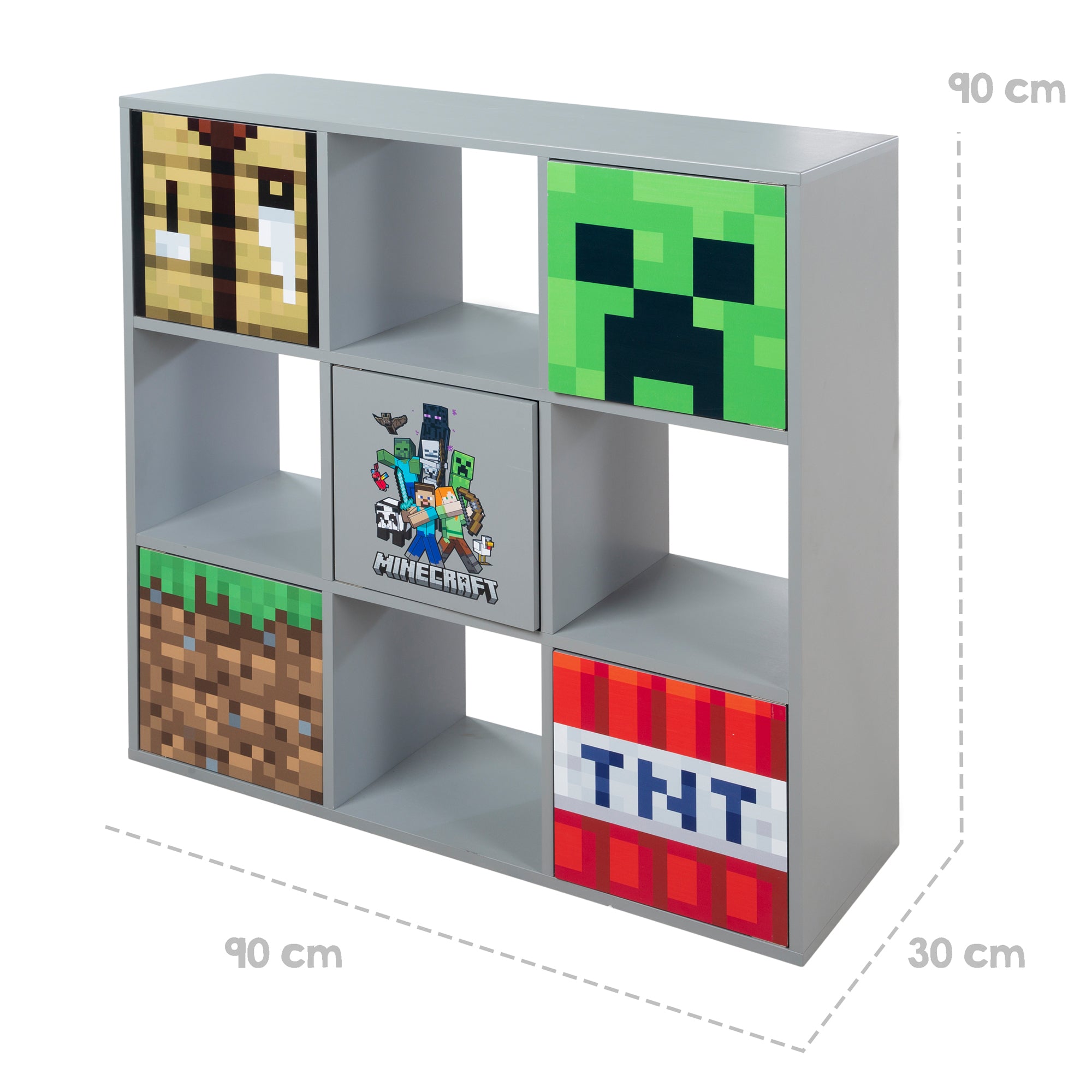 Roba 125160MC REGAL 4 FÄCHER & 5 TÜREN, PUSH-OPEN – Spielregal - Produktbild 9