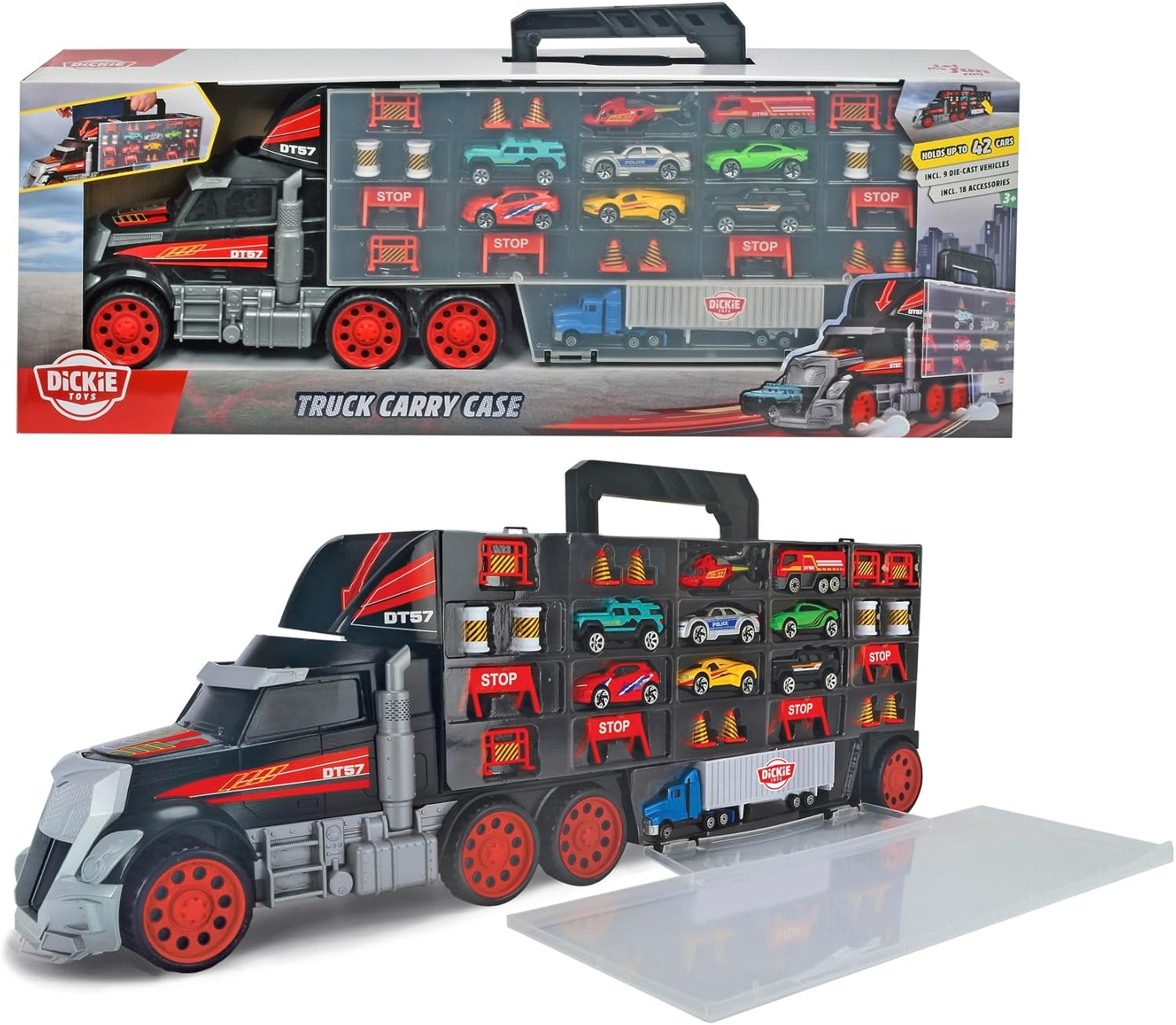 Dickie, Toys, Truck, Carry, Case, mit, Zubehör, 62cm Dickie Toys Truck Carry Case mit Zubehör 62cm
