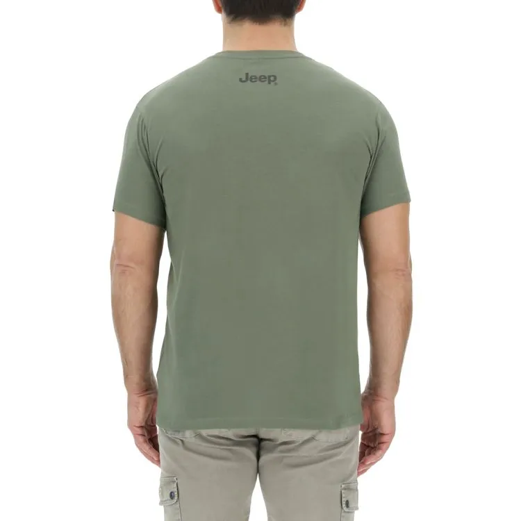 JEEP Herren T-Shirt O103347GN - Grün mit großem Stern-Print GR. XXL JEEP Herren T-Shirt O103347GN - Grün mit großem Stern-Print GR. XXL