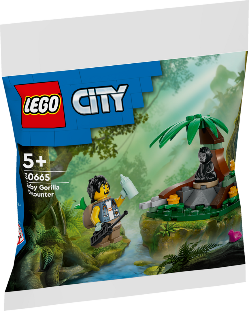 LEGO 30665 Dschungelforscher mit Baby-Gorilla LEGO, 30665, Dschungelforscher, mit, Baby-Gorilla, Pflanze, Vegetation, Gras, Person