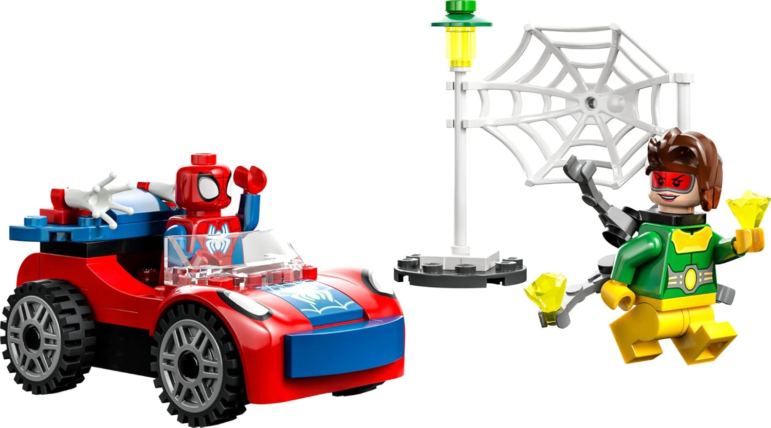 LEGO Marvel Super Heroes 10789 Spider-Mans rotes Auto mit Minifiguren von Spider-Man und Doc Ock