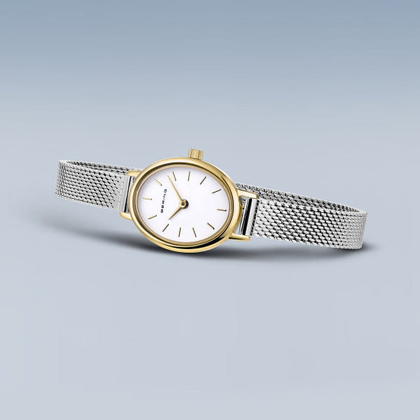 Bering 11020-010 Damenuhr, Milanaise, Silber/Gold Bering 11020-010 Damenuhr, Milanaise, Silber/Gold