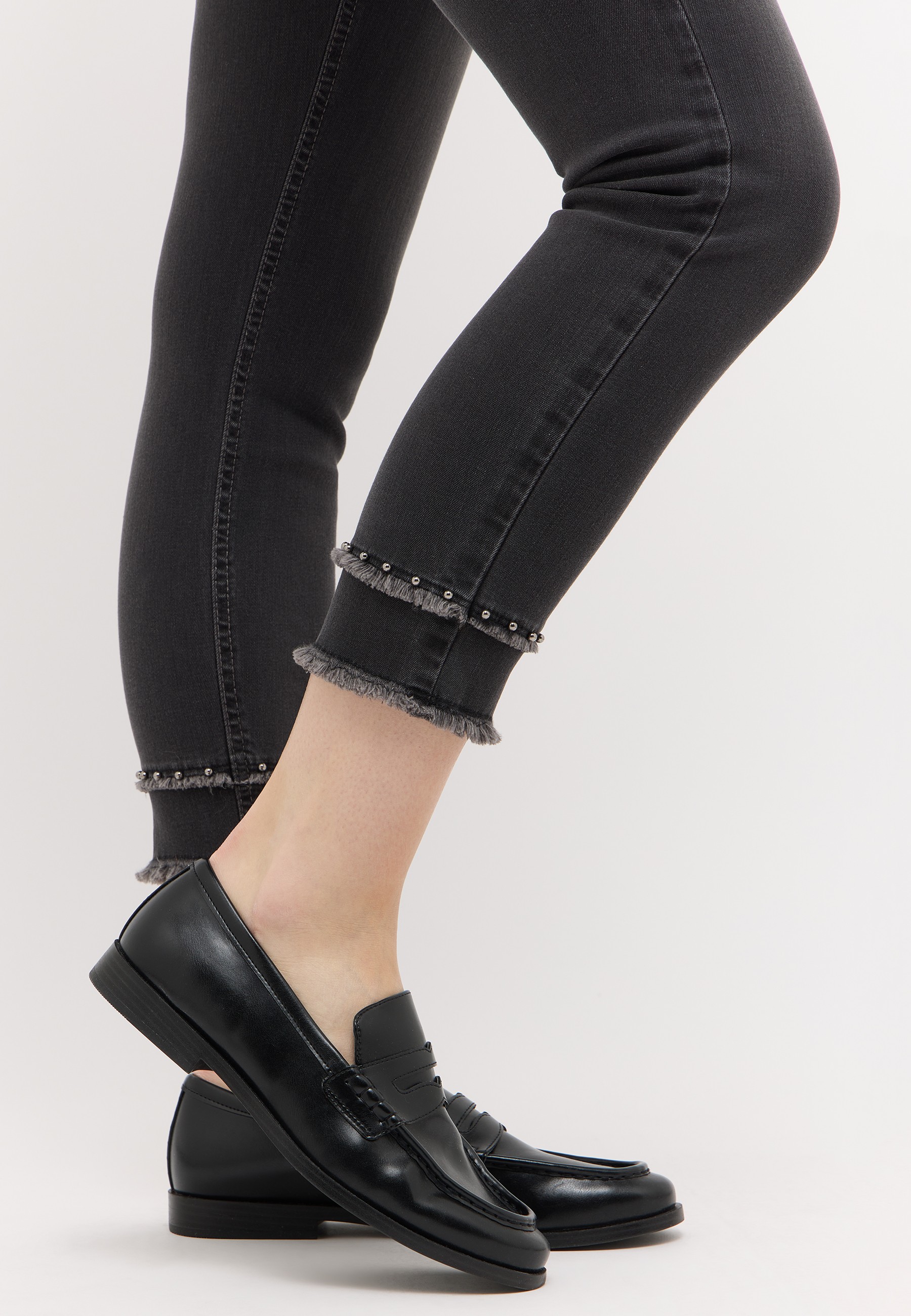 ANGELS 346681507 Damen Jeans Ornella Edgy 7/8 Slim Fit - Grau - 6 ANGELS 346681507 Damen Jeans Ornella Edgy 7/8 Slim Fit - Grau - 6