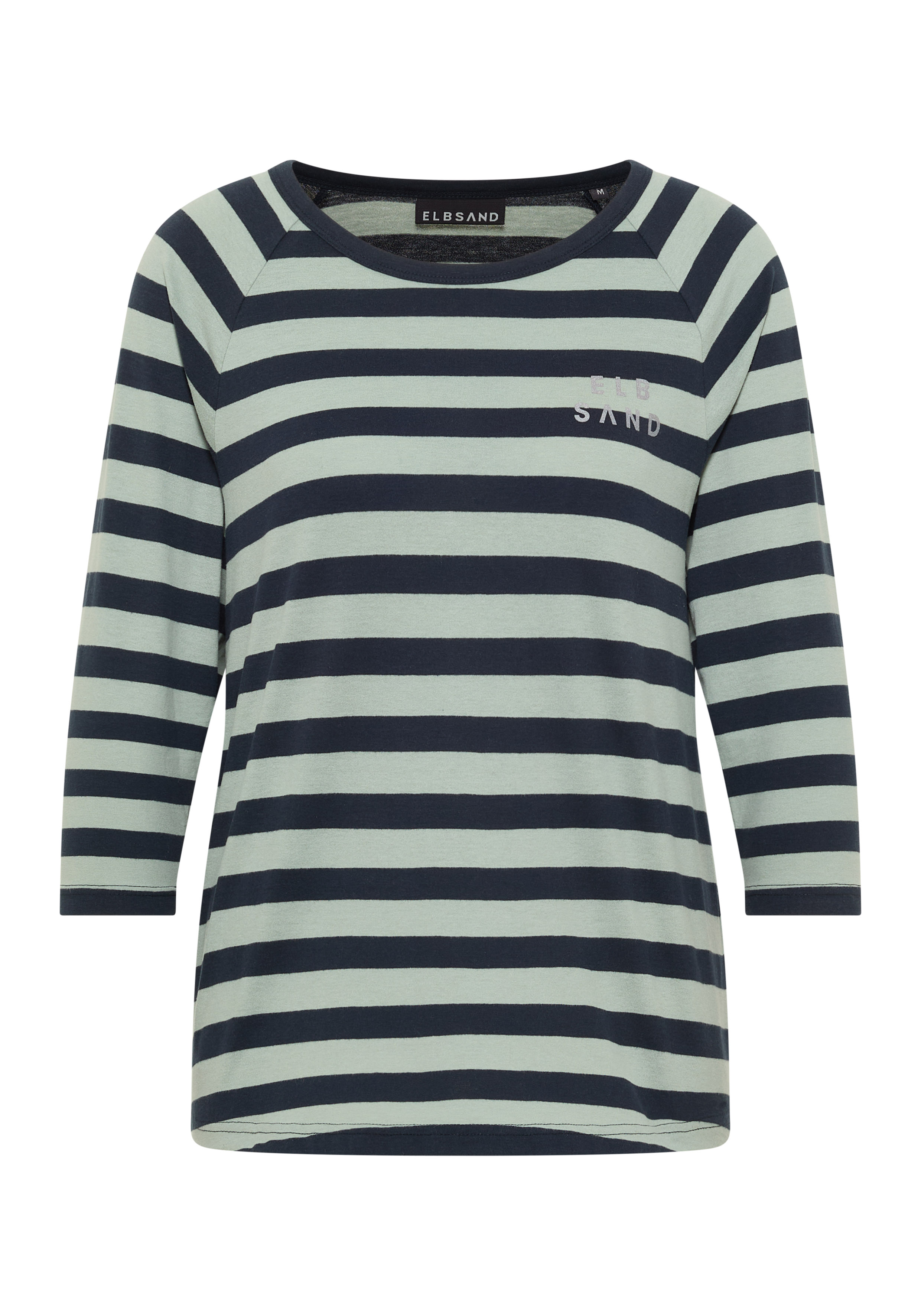 Elbsand Celin 3/4-Arm Shirt in Grün/Dunkelblau