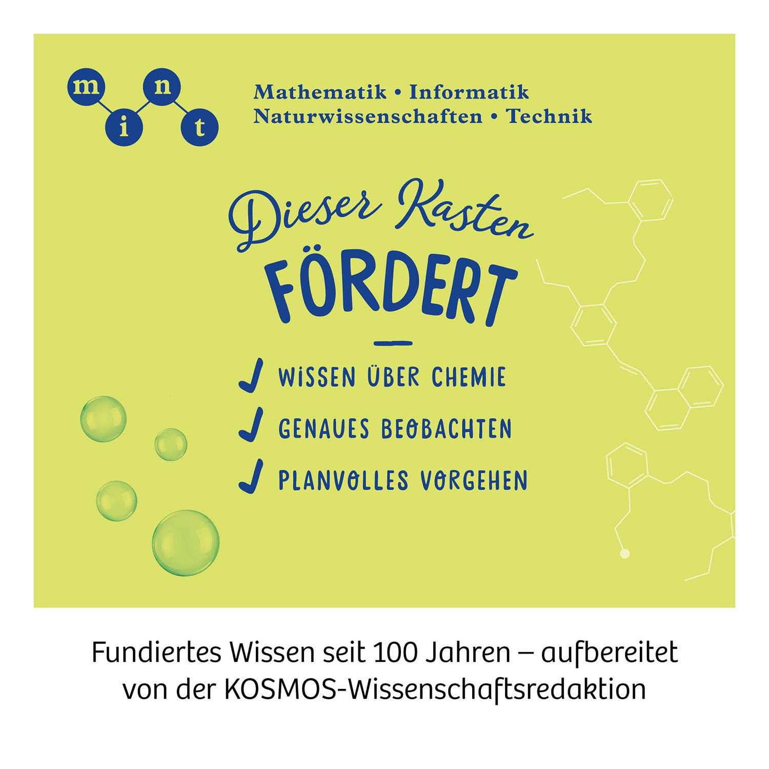 Kosmos Big Fun Chemistry - Faszinierendes Chemielabor Mit Schleim. Farbspielen & Blubber-Effekten 645649 Werbung, Plakat