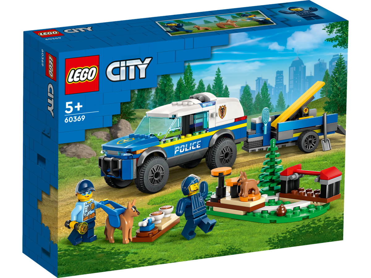 LEGO, City, Mobiles, Polizeihunde-Training, 60369, Spielzeug, Maschine, Rad LEGO City Mobiles Polizeihunde-Training 60369