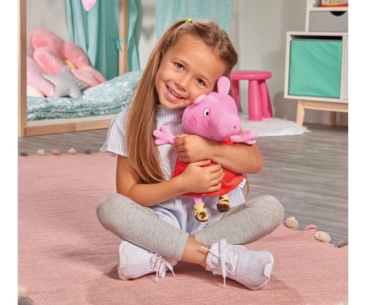 Peppa Pig Plüsch Peppa mit Sound, 25cm 109261009 Person, Fotografie, Portrait, Kind, Mädchen
