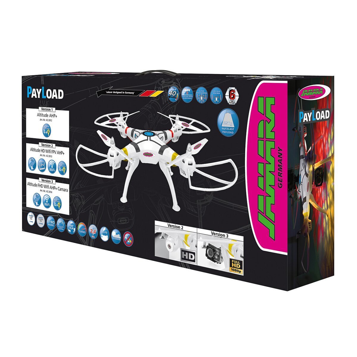 JAMARA Payload Altitude Drone HD FPV Wifi Kompass Flyback ab 14 Jahren