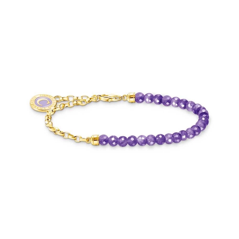 Thomas, Sabo, Armband, Charm, Gelbgold, Violett, Länge, 17, Cm, A2130-427-13-L17V, Zubehor, Armreif, Schmuck